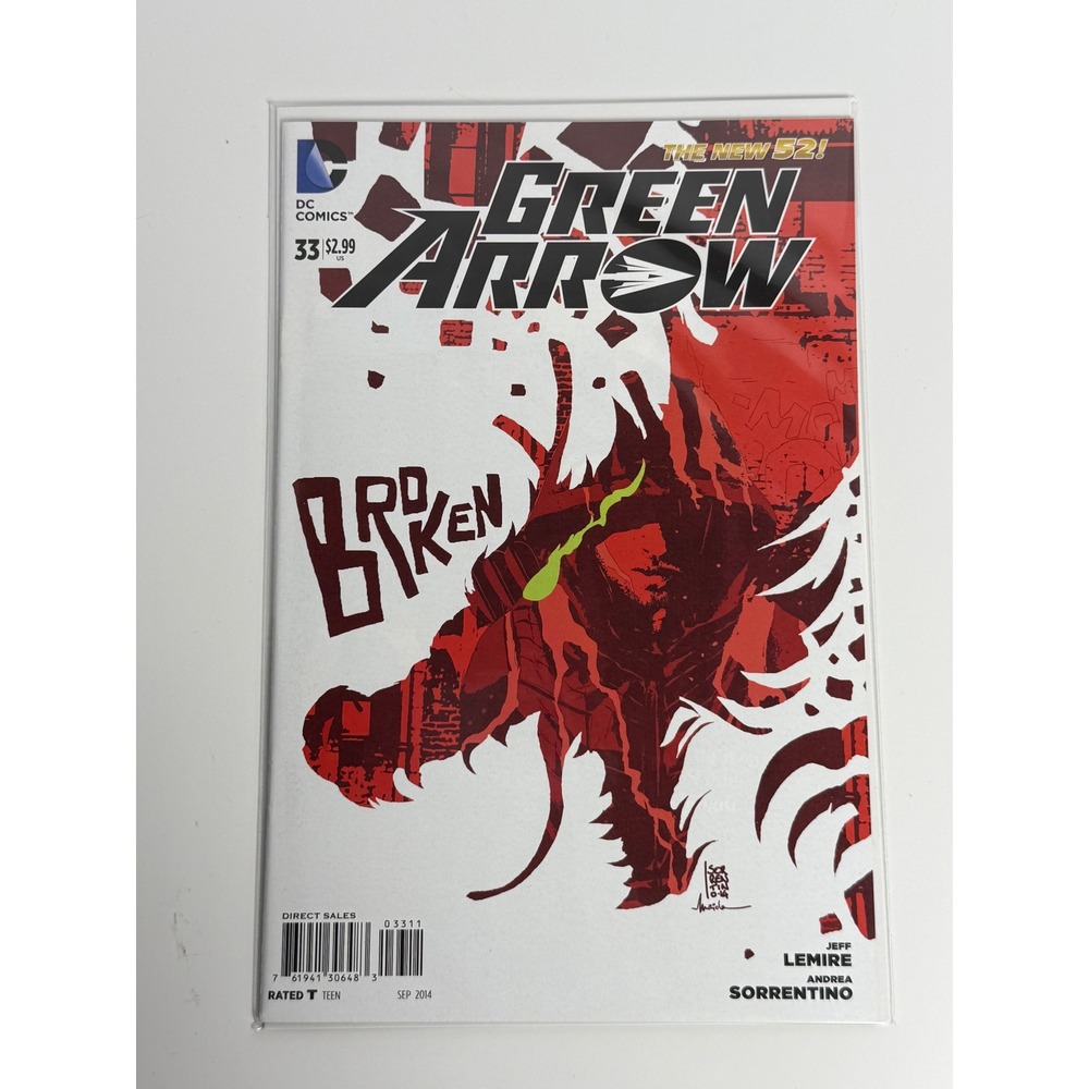 DC Comics Green Arrow 33 The New 52 Broken Jeff Lemire Andrea Sorrentino 2014